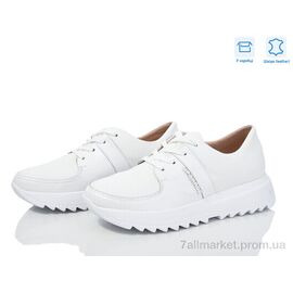 Кросівки жіночі модні Весна/осінь 5076-55 білий шк. (6 пар р.36-40) "A.N.I.One" недорого оптом від прямого постачальника