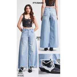 Джинси жіночі 3045 l.blue р.34-42 "Ruxa" недорого оптом від прямого постачальника