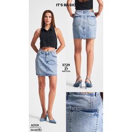 Джинси жіночі 3729-4-27 l.blue р.34-42 "Ruxa" недорого оптом від прямого постачальника