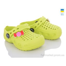 Крокси дитячі літні Літо ТС 02 крокси салатовий (8 пар р.20-27) "Vladimir" недорого оптом від прямого постачальника