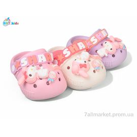 Фотография Кроксы детские летние Лето A9123-1 mix (24 пар р.18-23) "BBT" недорого оптом от прямого поставщика