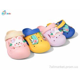 Фотография Кроксы детские летние Лето A9127-2 mix (24 пар р.24-29) "BBT" недорого оптом от прямого поставщика