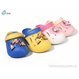 Крокси дитячі літні Літо A9128-2 mix (24 пар р.24-29) "BBT" недорого оптом від прямого постачальника