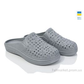 Сабо для жінок літні Літо Cross Сабо 027 сірий (6 пар р.36-41) "Vladimir" недорого оптом від прямого постачальника