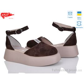 Босоніжки жіночі літні Літо 201 коричневий з. (8 пар р.36-40) "ARTO" недорого оптом від прямого постачальника