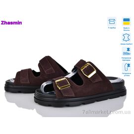 Шльопанці жіночі полегшені Літо 4509 шокол.спил (8 пар р.36-41) "Zhasmin" недорого оптом від прямого постачальника