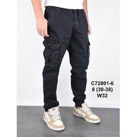 Джинси чоловічі 72801-6 black р.30-38 "God Baron" недорого оптом від прямого постачальника