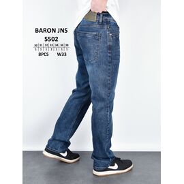 Джинси чоловічі 5502 blue р.30-38 "God Baron" недорого оптом від прямого постачальника