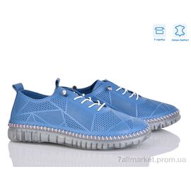 Кросівки жіночі модні Весна/осінь 501-2 синій ш. (10 пар р.36-41) "Mona Lisa" недорого оптом від прямого постачальника