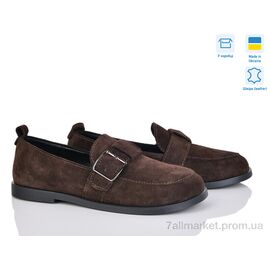 Туфлі жіночі стильні Весна/осінь 264 шоколад з. (6 пар р.37-41) "Mona Lisa" недорого оптом від прямого постачальника