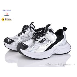 Фотография Кроссовки детские модные Весна/осень T602 grey (7 пар р.31-37) "Clibee-Doremi" недорого оптом от прямого поставщика