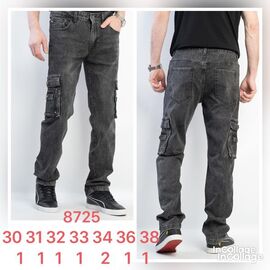 Джинси чоловічі 8725 grey р.30-38 "God Baron" недорого оптом від прямого постачальника