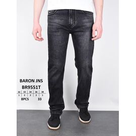 Джинси чоловічі 9551 black р.32-38 "God Baron" недорого оптом від прямого постачальника