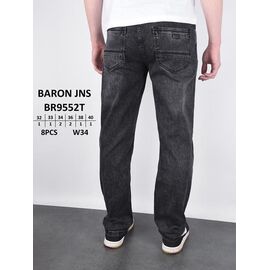 Джинси чоловічі 9552 black р.32-40 "God Baron" недорого оптом від прямого постачальника