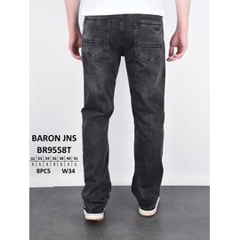 Джинси чоловічі 9558 black р.32-42 "God Baron" недорого оптом від прямого постачальника
