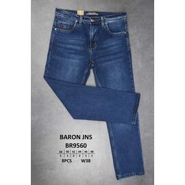 Джинси чоловічі 9560 blue р.38-48 "God Baron" недорого оптом від прямого постачальника