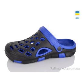 Фотография Кроксы мужские легкие Лето 308 чорно-синій (6 пар р.40-45) "SANLIN 2" недорого оптом от прямого поставщика
