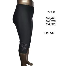 Фотография Бриджи женские 702-2 black р.3XL-8XL "Алия" недорого оптом от прямого поставщика