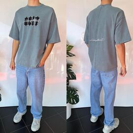 Фотография Футболка мужская 1961 grey р.S-2XL "i8denim" недорого оптом от прямого поставщика