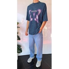 Фотография Футболка мужская 1966 blue р.S-2XL "i8denim" недорого оптом от прямого поставщика