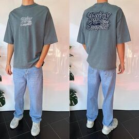 Фотография Футболка мужская 1981 grey р.S-2XL "i8denim" недорого оптом от прямого поставщика