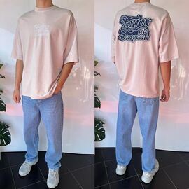 Фотография Футболка мужская 1982 beige р.S-2XL "i8denim" недорого оптом от прямого поставщика
