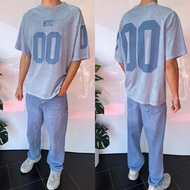 Фотография Футболка мужская 1991 l.blue р.S-XL "i8denim" недорого оптом от прямого поставщика