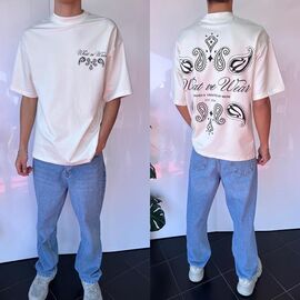 Фотография Футболка мужская 2009 white р.S-2XL "i8denim" недорого оптом от прямого поставщика