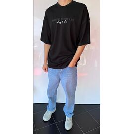 Фотография Футболка мужская 2011 black р.S-2XL "i8denim" недорого оптом от прямого поставщика