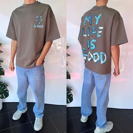 Фотография Футболка мужская 2012 grey р.S-2XL "i8denim" недорого оптом от прямого поставщика