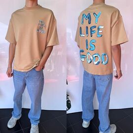 Фотография Футболка мужская 2013 beige р.S-2XL "i8denim" недорого оптом от прямого поставщика