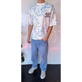 Фотография Футболка мужская 2018 white р.S-2XL "i8denim" недорого оптом от прямого поставщика