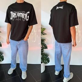 Фотография Футболка мужская 2019 black р.S-2XL "i8denim" недорого оптом от прямого поставщика