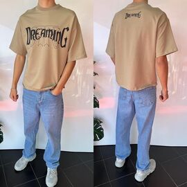 Фотография Футболка мужская 2022 beige р.S-2XL "i8denim" недорого оптом от прямого поставщика