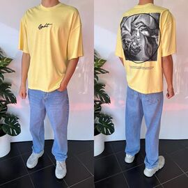 Фотография Футболка мужская 2033 yellow р.S-XL "i8denim" недорого оптом от прямого поставщика