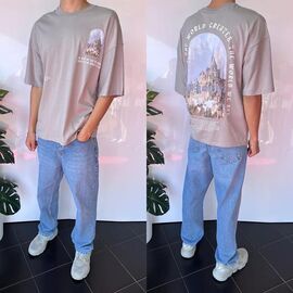 Фотография Футболка мужская 2049 grey р.S-XL "i8denim" недорого оптом от прямого поставщика