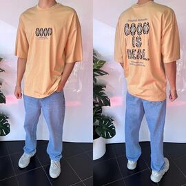 Фотография Футболка мужская 2050 beige р.S-XL "i8denim" недорого оптом от прямого поставщика