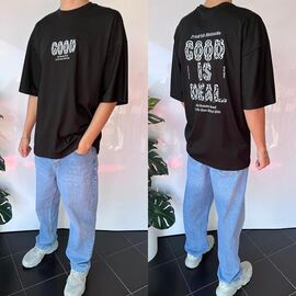 Фотография Футболка мужская 2051 black р.S-XL "i8denim" недорого оптом от прямого поставщика