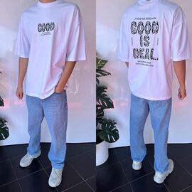 Фотография Футболка мужская 2052 white р.S-XL "i8denim" недорого оптом от прямого поставщика