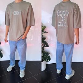 Фотография Футболка мужская 2055 grey р.S-XL "i8denim" недорого оптом от прямого поставщика