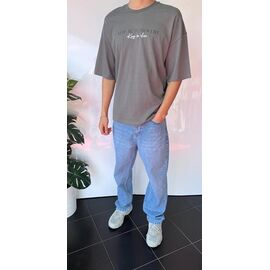 Фотография Футболка мужская 2056 grey р.S-XL "i8denim" недорого оптом от прямого поставщика