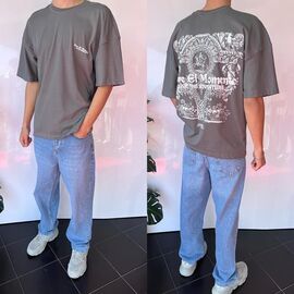 Фотография Футболка мужская 2066 grey р.S-XL "i8denim" недорого оптом от прямого поставщика