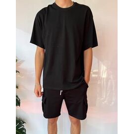 Фотография Футболка мужская 2076 black р.S-XL "i8denim" недорого оптом от прямого поставщика