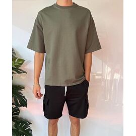 Фотография Футболка мужская 2084 khaki р.S-2XL "i8denim" недорого оптом от прямого поставщика