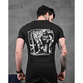 Футболка чоловіча 814 black р.M-3XL "Madoka" недорого оптом від прямого постачальника