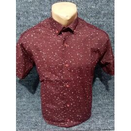 Фотография Рубашка мужская летняя 3633 wine р.S-2XL "ROLADA" недорого оптом от прямого поставщика