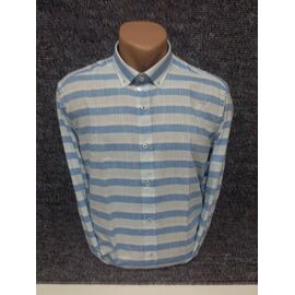 Сорочка чоловіча 3751 l.blue р.S-2XL "ROLADA" недорого оптом від прямого постачальника