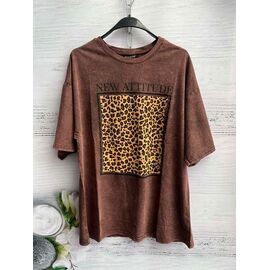 футболка жіноча 8221 brown р.one size "SHEPARIS" недорого оптом від прямого постачальника