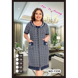 Фотография Халат женский домашний размер 54-62 "FLOWER" недорого от прямого поставщика