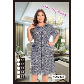 Фотография Халат женский домашний батал размер 58-66 "FLOWER" недорого от прямого поставщика